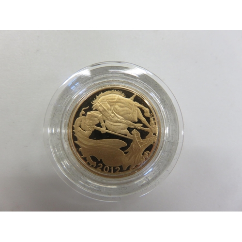 54 - 2012 Gold Proof Sovereign