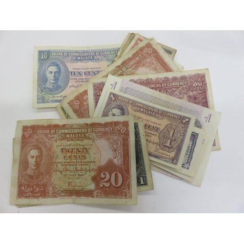 69 - Small Lot of Malaysian and Japanese Bank Notes