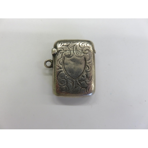 77 - Antique Silver Vesta Case