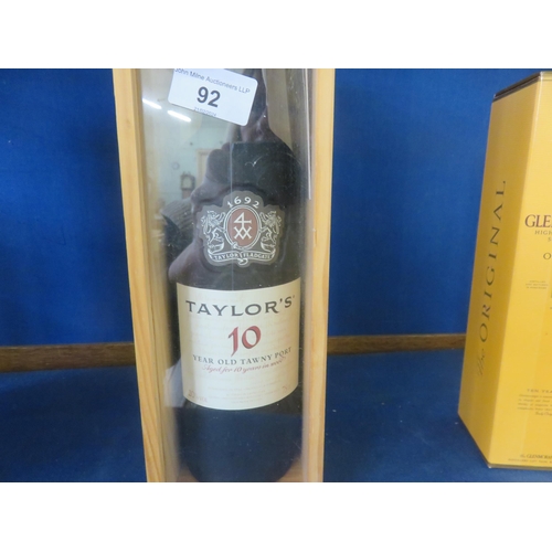 92 - Boxed Bottle Taylor's 10 year old Tawny Port