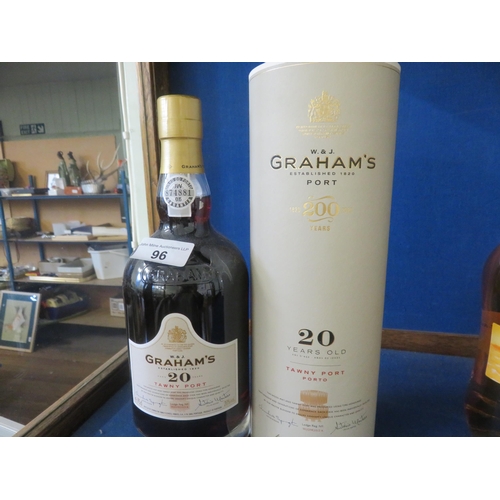 96 - One Bottle Graham's 20 year old Tawny Port