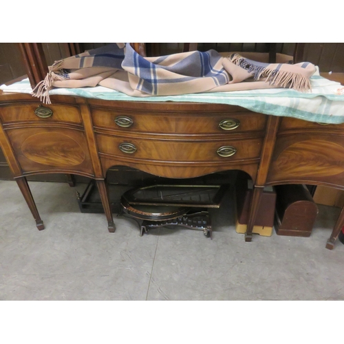 355 - Mahogany Serpentine Front Sideboard