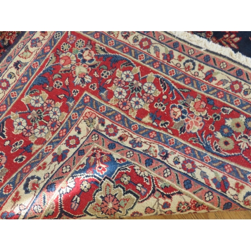 335 - Large Persian Rug - All Over Design on Blue Ground