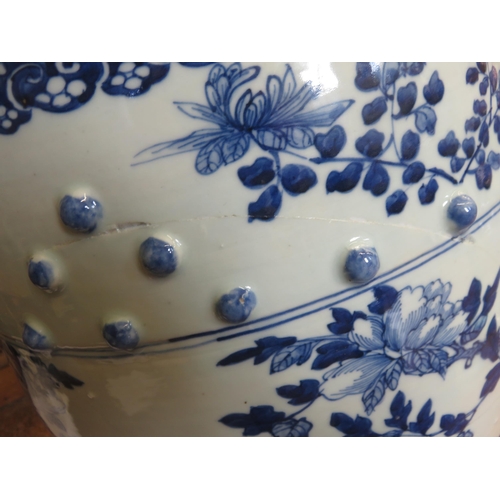 183 - Pair of Chinese Blue and White Garden Seats