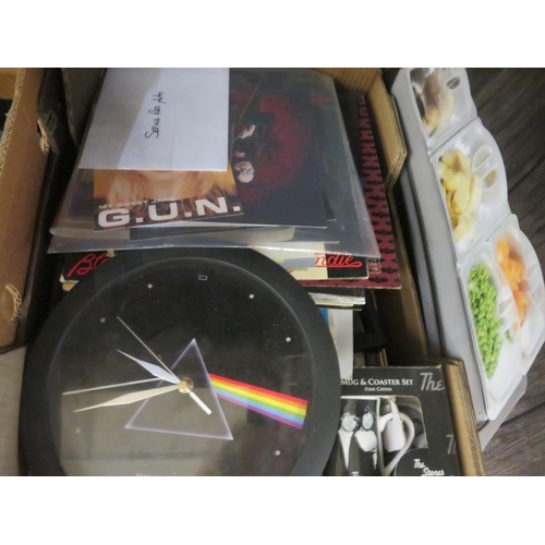 411 - Large Box of Pop and Rock Memorabilia