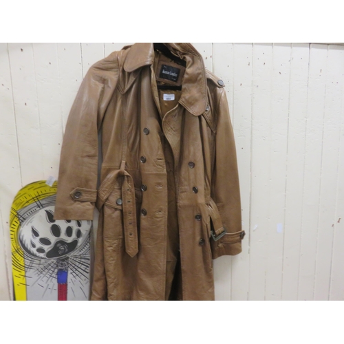 480 - Keenan Leather Lady's Coat, Size 14