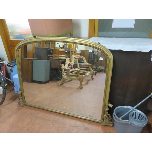 498 - Large Gilt Framed Over Mantel Mirror