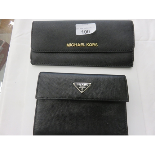 100 - Prada Wallet * Michael Kors Purse