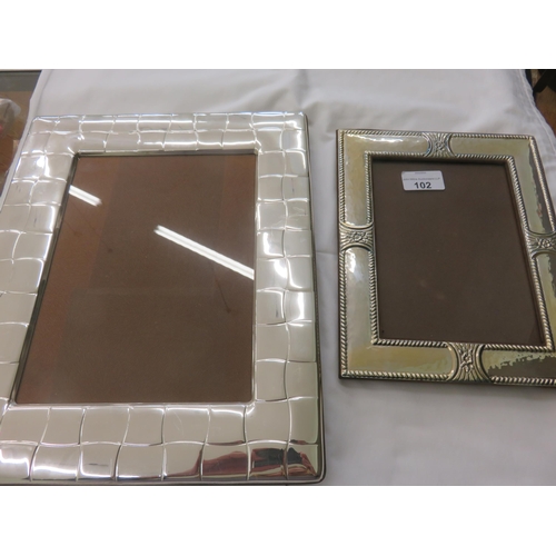 102 - Two Plated Photo Frames