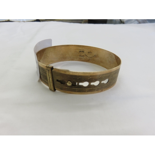 123 - 9ct Front and Back Buckle Bracelet