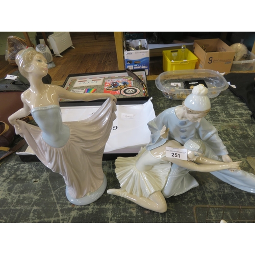 251 - Two large Lladro Dancing Figures