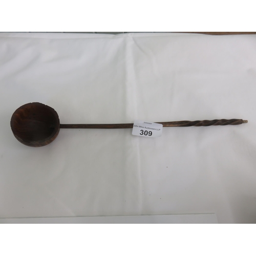 309 - Wooden Toddy Ladle