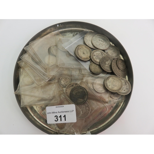 311 - Quantity of Silver pre-decimal coinage