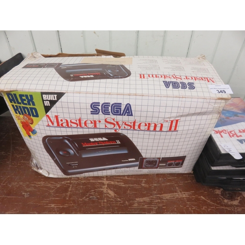 349 - Sega Master System 2 in Original Box With Eleven Games