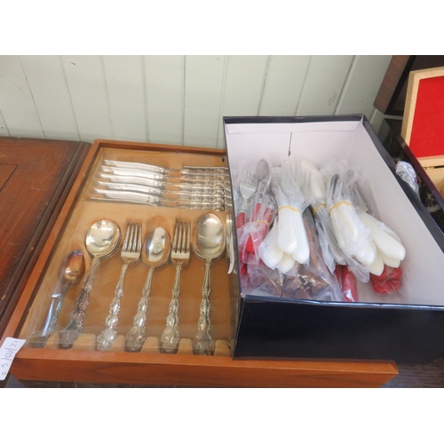 370 - Two Cutlery Sets and Other Cutlery