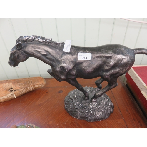 375 - Composite Horse Figure