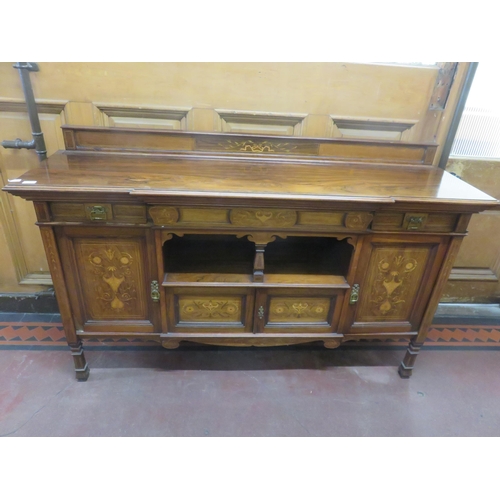 445 - Edwardian Inlaid Rosewood Sideboard