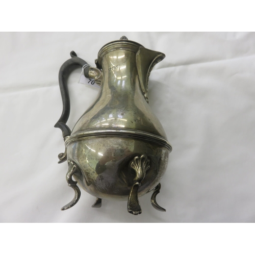 70 - London Hallmarked silver Water Jug, 18 troy ozs.