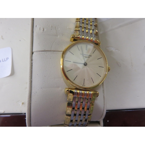 94 - Ladies Longines Watch with Box and Paperwork