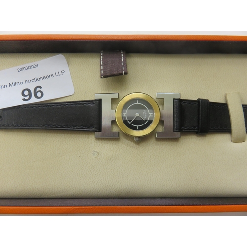 96 - Boxed Hermes Ladies Wrist Watch
