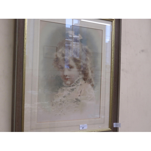 41 - Framed Victorian Print 