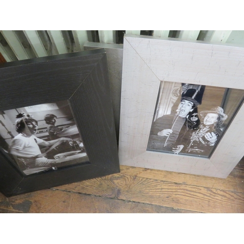 55 - Four Framed Photographs of Keith Moon (Drummer with the Who) with others