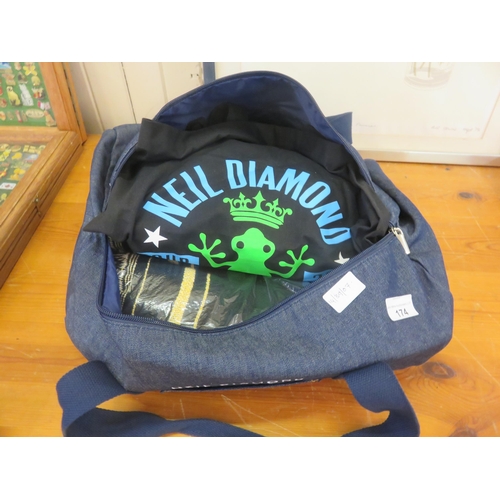 174 - Neil Diamond Bag and Neil Diamond items