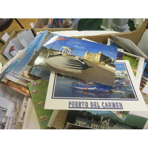 229 - Box of Postcards and old Photographs