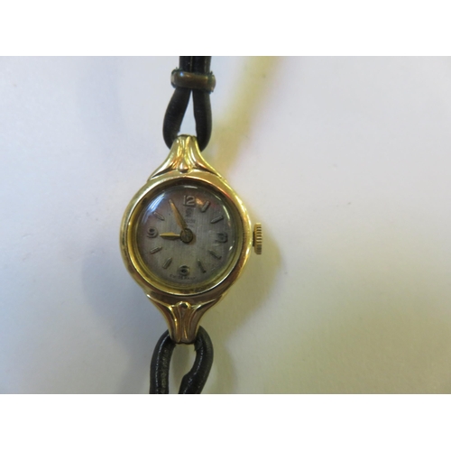 77 - 9ct. Gold Faced Tudor Lady's Watch