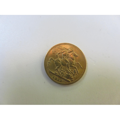 80 - 1913 George V Gold Sovereign