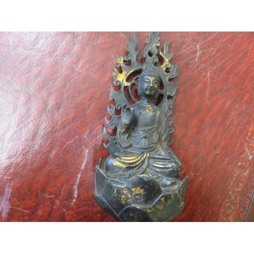 242 - Chinese Brass and Gilt Buddha