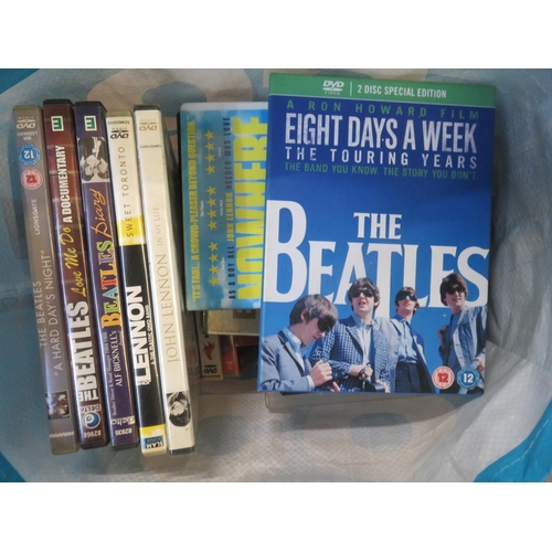 266 - Bag of D.V.D's, Beatles Etc