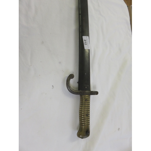 312 - French Late 19th Century Bayonet