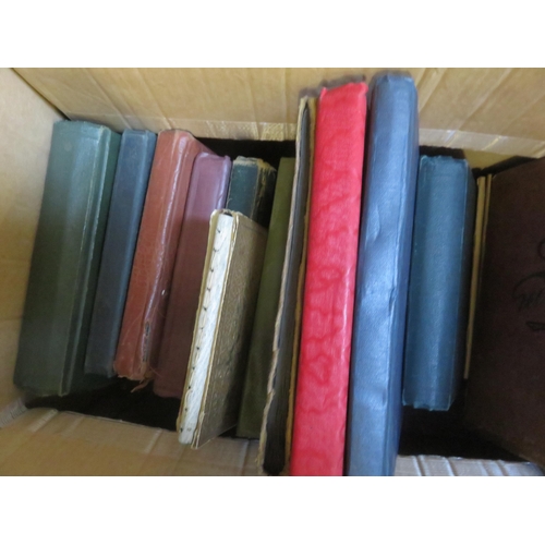 336 - Box of empty cigarette card albums