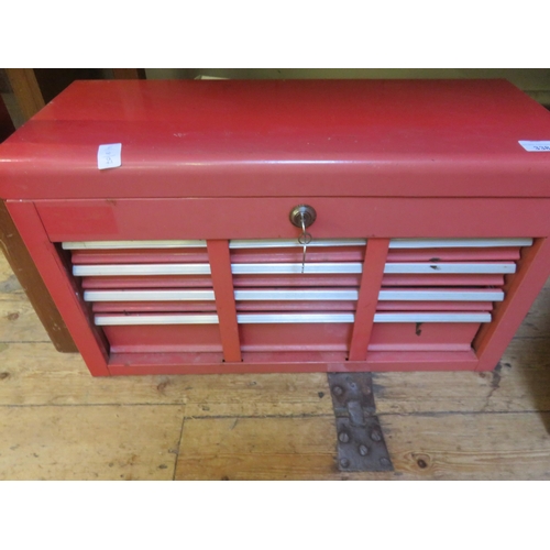 338 - Metal Tool Box Fitted With Hand Tools Complete