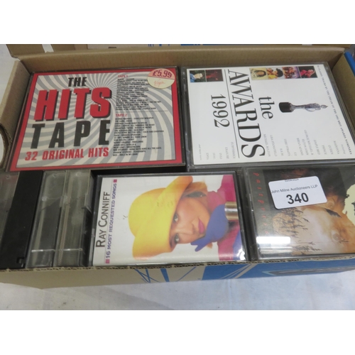 340 - Box of various Cassette Tapes