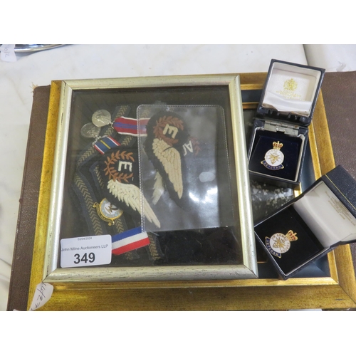 349 - Ref. Memorabilia, Portrait of the three Kings,  Military Briefcase