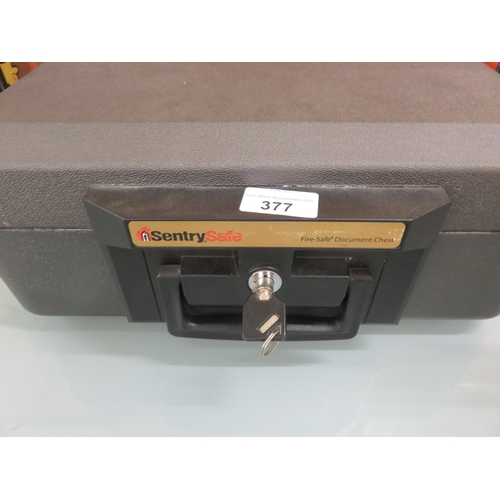 377 - Sentry Document Chest With Key