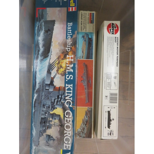 382 - 10 Airfix and other Ship Building Kits