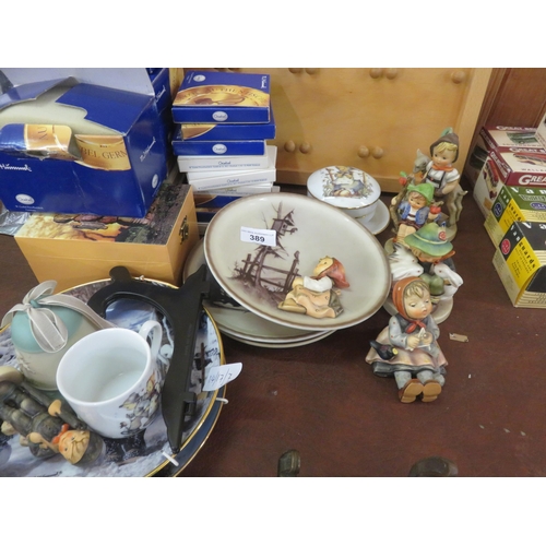 389 - Large Lot of Hummel Figures, Collectors Plates etc