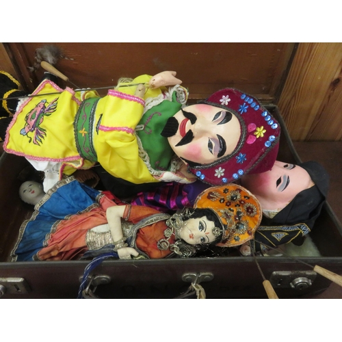 392 - Suitcase of Old Dolls