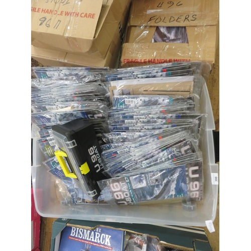 399 - 5 boxes of Build the U96 magazines with model parts and instructions (including parts 26-135)