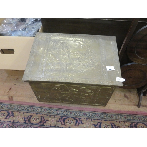 423 - Brass Coal Box