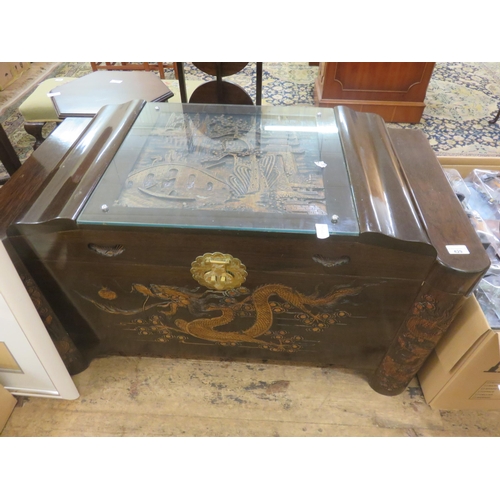 429 - Oriental Camphor Wood Chest