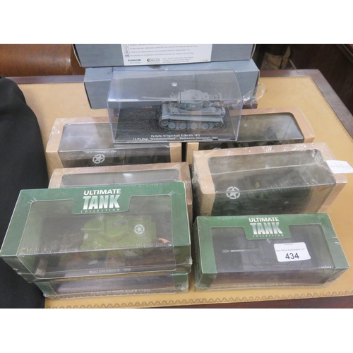 434 - Thirteen Boxed Military Die Cast Vehicles