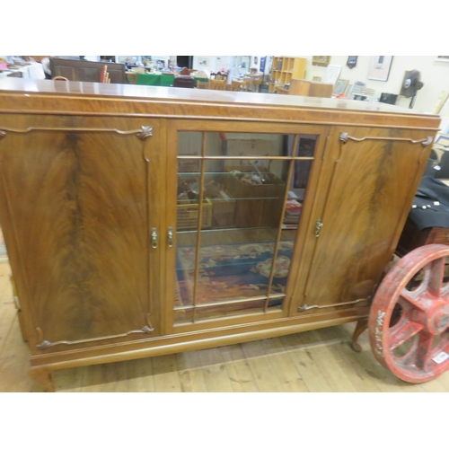 436 - Mahogany Three Door Bookcase/Cabinet