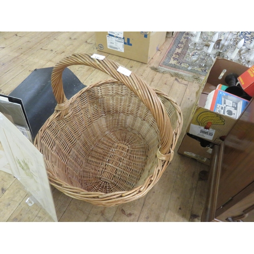 438 - Large Wicker Basket