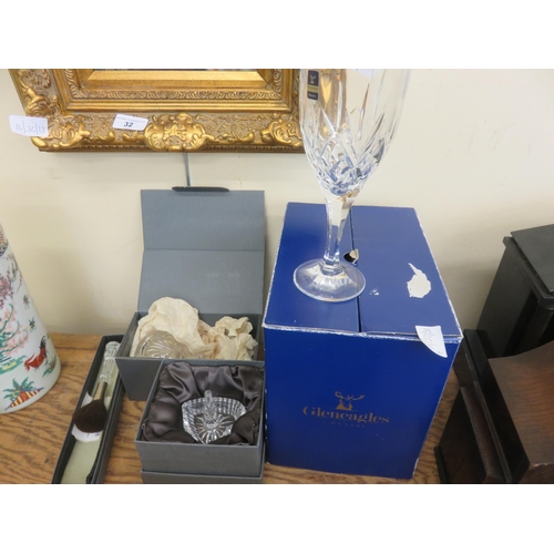 153 - Three Boxed Pieces of Waterford Crystal and Gleneagles Crystal Wine Glass Set