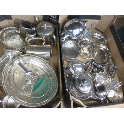 159 - Two Boxes Silver Plate