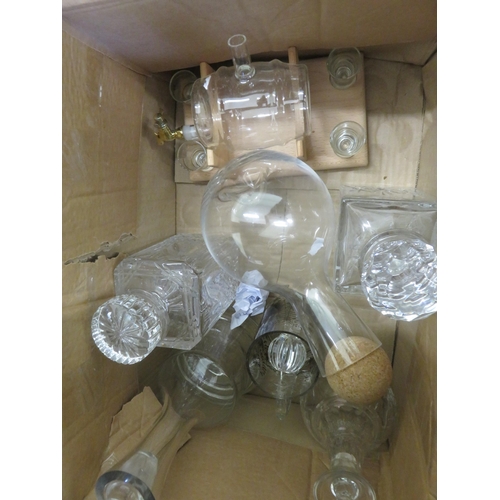 172 - Box of Decanters and Glassware